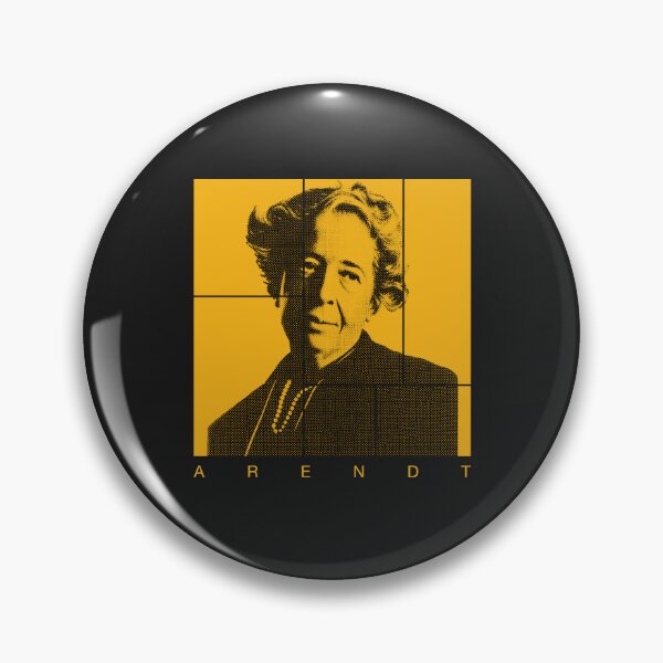Item preview, Hannah Arendt halftone mondrian style portrait designed and sold by CMYKStudio.