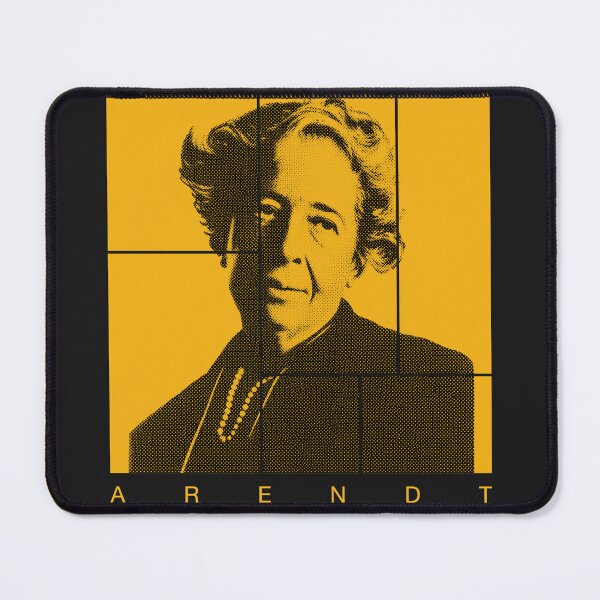 Item preview, Hannah Arendt halftone mondrian style portrait designed and sold by CMYKStudio.