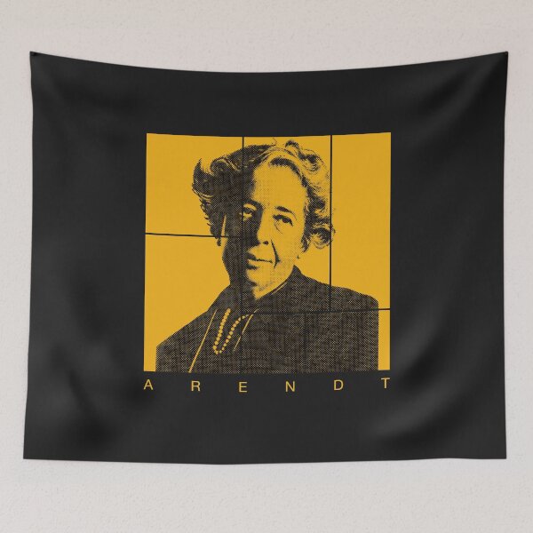 Item preview, Hannah Arendt halftone mondrian style portrait designed and sold by CMYKStudio.