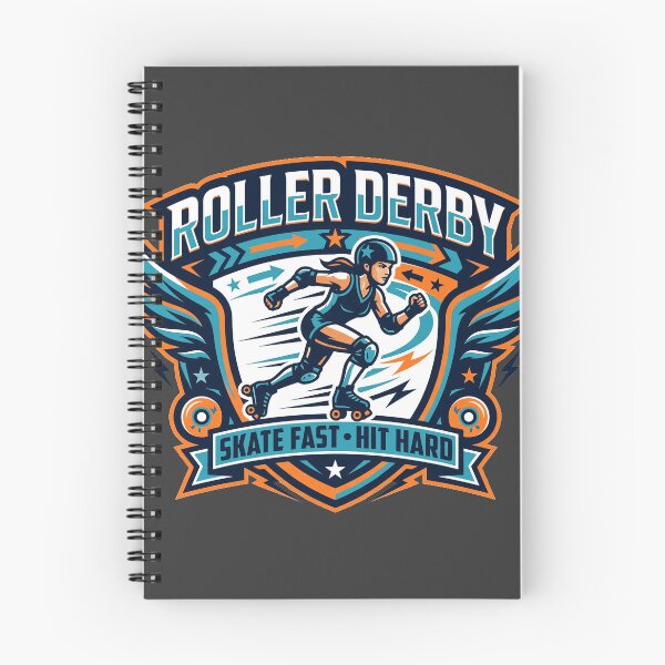 Item preview, Roller Derby Skate Fast Hit Hard Winged Skater Girl Crest designed and sold by KiwiRider.