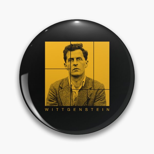 Item preview, Ludwig Wittgenstein halftone mondrian style portrait designed and sold by CMYKStudio.