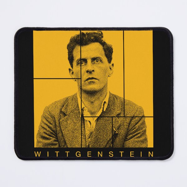 Item preview, Ludwig Wittgenstein halftone mondrian style portrait designed and sold by CMYKStudio.