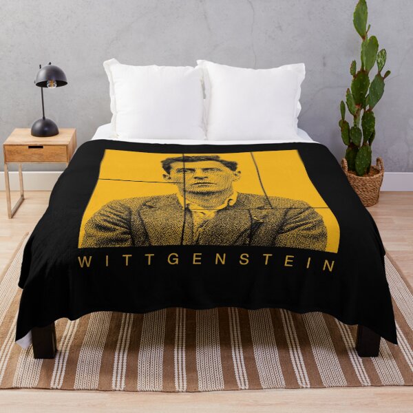Item preview, Ludwig Wittgenstein halftone mondrian style portrait designed and sold by CMYKStudio.