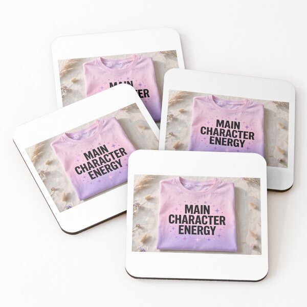 Item preview, Main Character Energy | Aesthetic Colorful T-Shirt designed and sold by Harvirkaur.