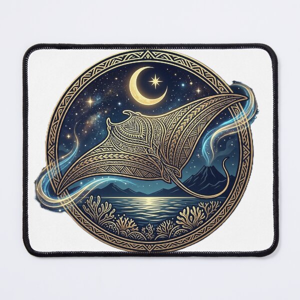 Item preview, Polynesian Manta Ray Mystic Moonlight designed and sold by Hawaii26.