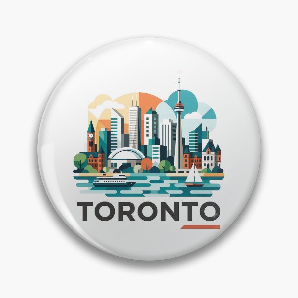 Item preview, Toronto Canada Travel Souvenir - CN Tower & Waterfront Skyline Art designed and sold by OzzFrequency.