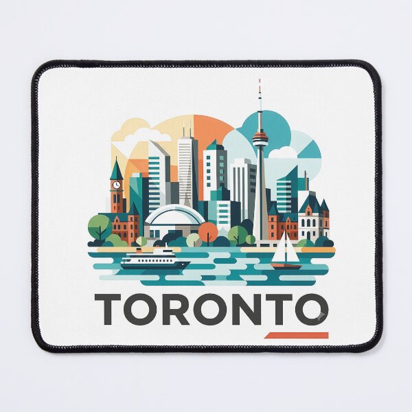 Item preview, Toronto Canada Travel Souvenir - CN Tower & Waterfront Skyline Art designed and sold by OzzFrequency.
