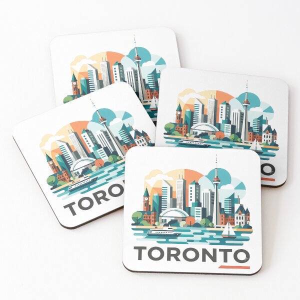 Item preview, Toronto Canada Travel Souvenir - CN Tower & Waterfront Skyline Art designed and sold by OzzFrequency.