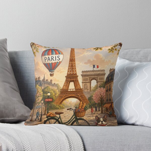 Item preview, Charming Paris Street Scene with Eiffel Tower designed and sold by Pure Craft.