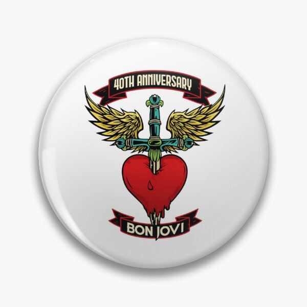 Item preview, Bon Jovi Heart Dagger – 40th Anniversary designed and sold by Breannarts.
