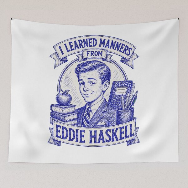 Item preview, I Learned Manners From Eddie Haskell – Classic TV Humor designed and sold by Snarky Threads.