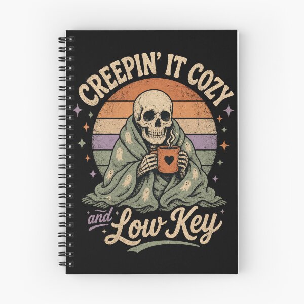 Item preview, Creepin' It Cozy Low Key Skeleton Coffee Lover designed and sold by StuckOnTees.