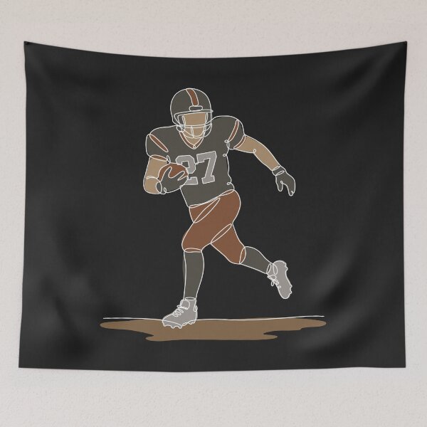 Item preview, Football Player One Line Drawing designed and sold by MaddiLoppnow.