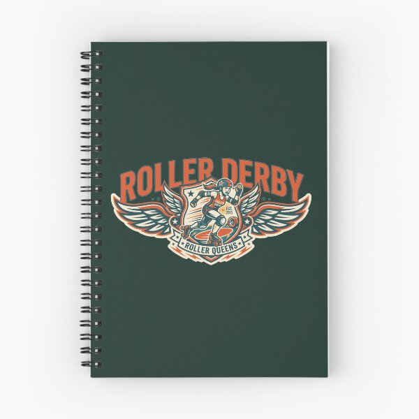 Item preview, Roller Derby Roller Queens Winged Vintage Quad Skater Crest designed and sold by KiwiRider.