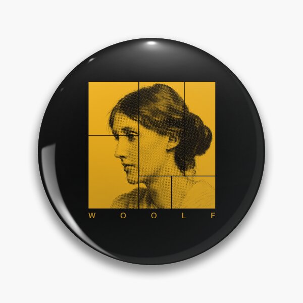 Item preview, Virgina Woolf halftone mondrian style portrait designed and sold by CMYKStudio.