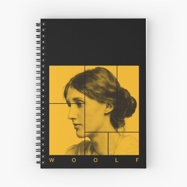 Item preview, Virgina Woolf halftone mondrian style portrait designed and sold by CMYKStudio.
