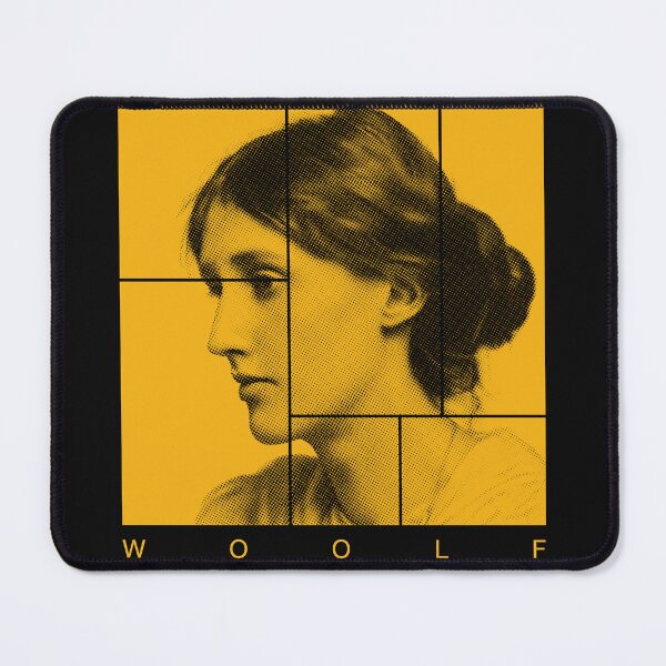 Item preview, Virgina Woolf halftone mondrian style portrait designed and sold by CMYKStudio.