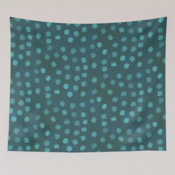 Item preview, Blue floral scatter pattern  designed and sold by Blooom313.