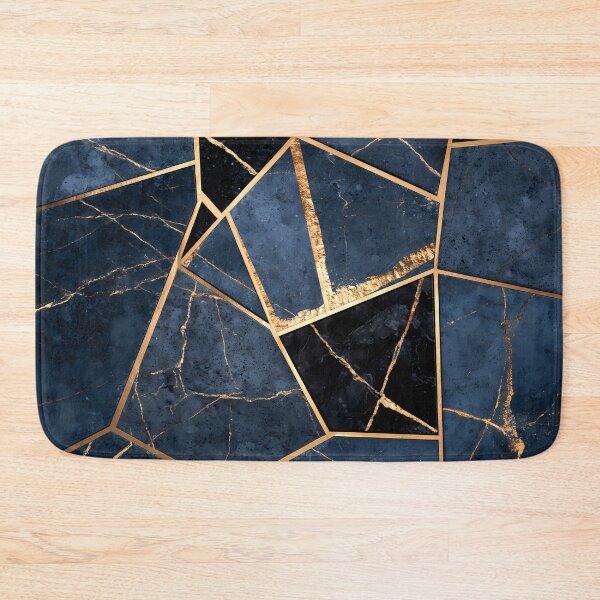 Item preview, Navy Gold Geometric Marble Elegant Abstract designed and sold by FrostyFrisby.