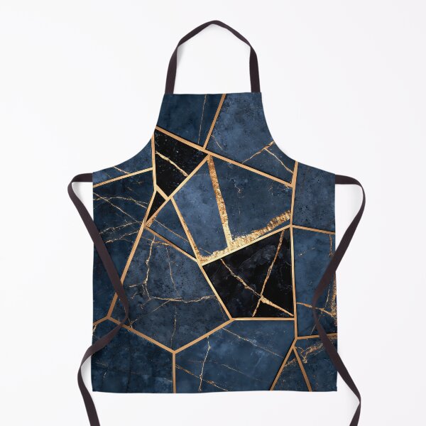 Item preview, Navy Gold Geometric Marble Elegant Abstract designed and sold by FrostyFrisby.