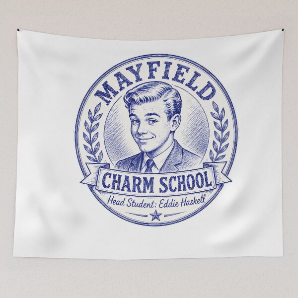 Item preview, Mayfield Charm School – Eddie Haskell Classic TV Design designed and sold by Snarky Threads.