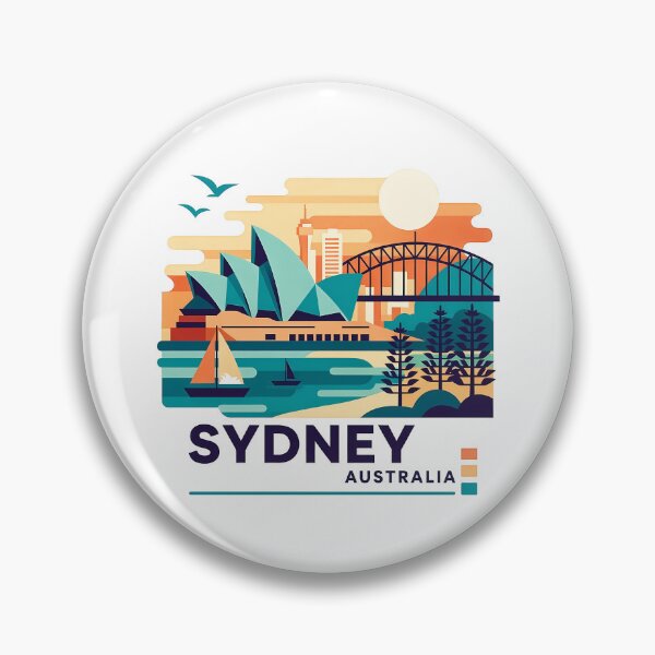 Item preview, Sydney Australia Travel Souvenir - Opera House & Harbour Bridge Art designed and sold by OzzFrequency.