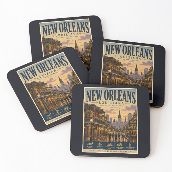 Item preview, Vintage New Orleans Poster designed and sold by GoodOldVintage.