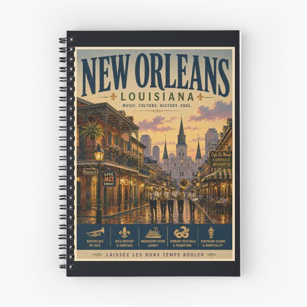 Item preview, Vintage New Orleans Poster designed and sold by GoodOldVintage.