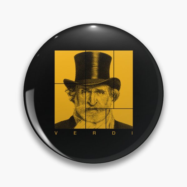 Item preview, Giuseppe Verdi halftone mondrian style portrait designed and sold by CMYKStudio.