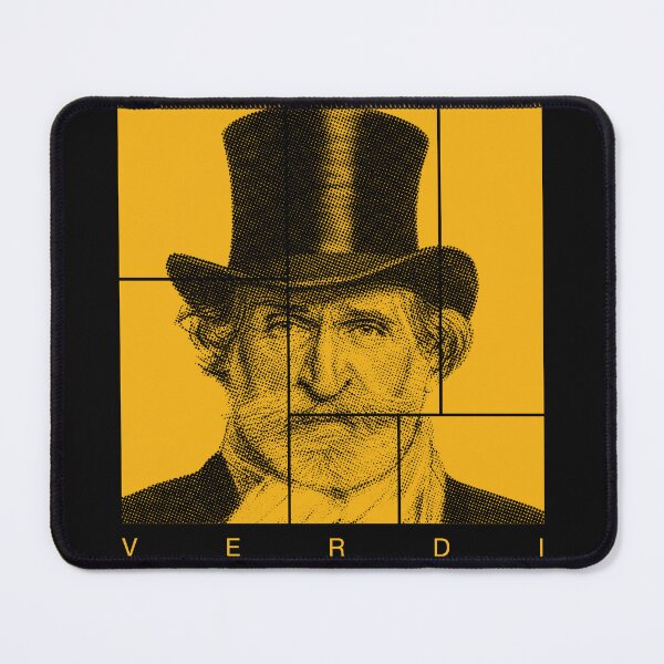 Item preview, Giuseppe Verdi halftone mondrian style portrait designed and sold by CMYKStudio.