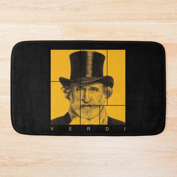 Item preview, Giuseppe Verdi halftone mondrian style portrait designed and sold by CMYKStudio.