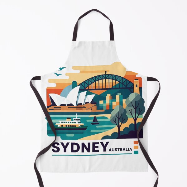 Item preview, Sydney Australia Travel Souvenir - Opera House & Harbour Bridge Art designed and sold by OzzFrequency.