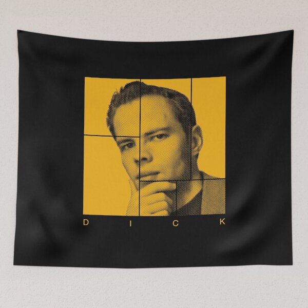 Item preview, Philip Dick halftone mondrian style portrait designed and sold by CMYKStudio.