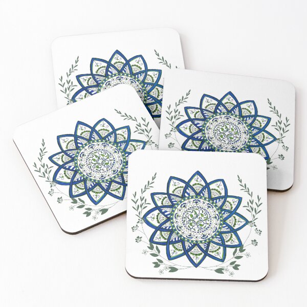 Item preview, Botanical Mandala with Fine Leaf Foliage designed and sold by Natashalovesart.
