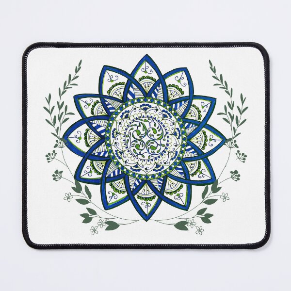 Item preview, Botanical Mandala with Fine Leaf Foliage designed and sold by Natashalovesart.