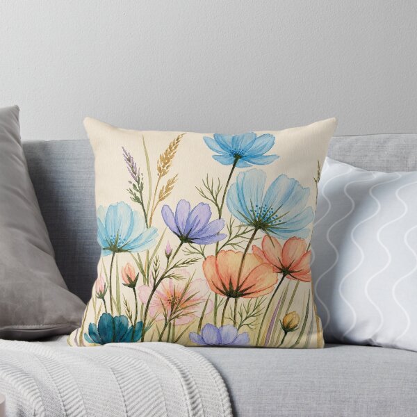 Item preview, Wildflowers in Watercolor - Botanical Illustration in Pastel Tones designed and sold by SuperMama1973.