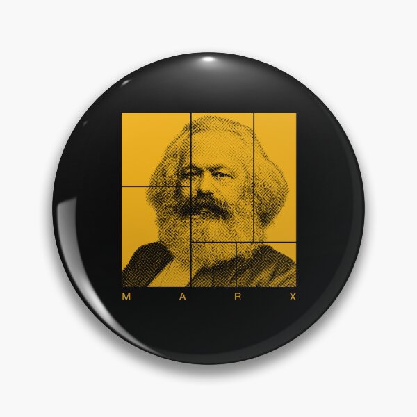Item preview, Karl Marx halftone mondrian style portrait designed and sold by CMYKStudio.