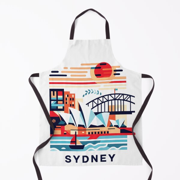 Item preview, Sydney Australia Travel Souvenir - Opera House & Harbour Bridge Art designed and sold by OzzFrequency.