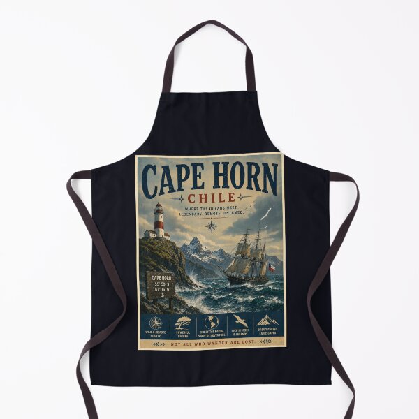 Item preview, Vintage Cape Horn - Chile Poster designed and sold by GoodOldVintage.