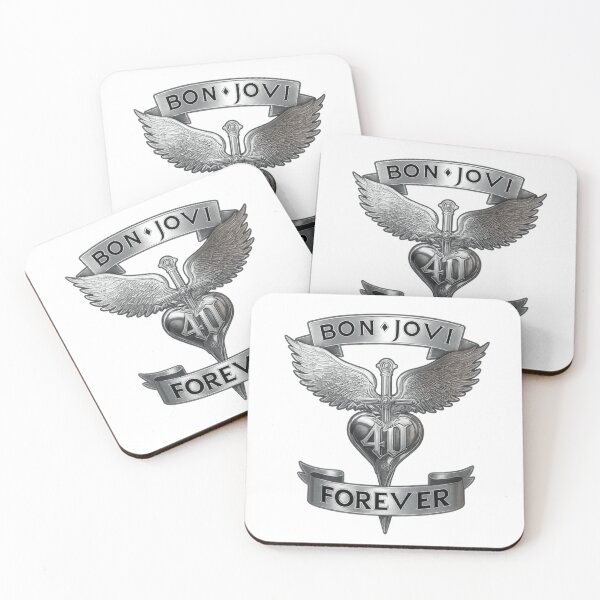 Item preview, Bon Jovi Winged Dagger Heart 40th Anniversary Forever designed and sold by Breannarts.