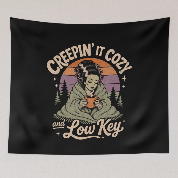 Item preview, Creepin' It Cozy Low Key Monster Bride Vintage designed and sold by StuckOnTees.