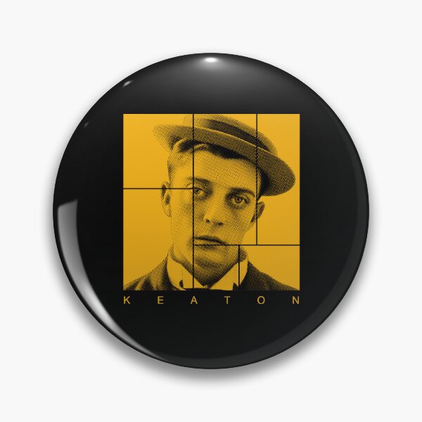 Item preview, Buster Keaton halftone mondrian style portrait designed and sold by CMYKStudio.