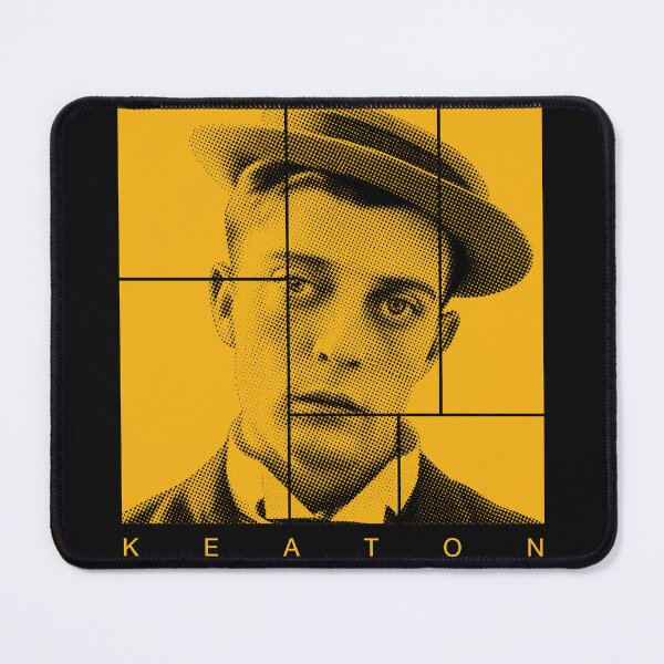 Item preview, Buster Keaton halftone mondrian style portrait designed and sold by CMYKStudio.