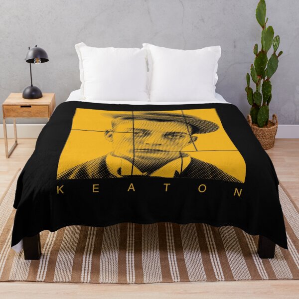 Item preview, Buster Keaton halftone mondrian style portrait designed and sold by CMYKStudio.