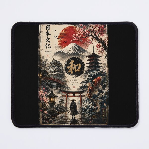 Item preview, Traditional Japanese Culture Wa Harmony Vintage Art Collage designed and sold by Mohamedeinoo.