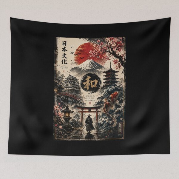 Item preview, Traditional Japanese Culture Wa Harmony Vintage Art Collage designed and sold by Mohamedeinoo.