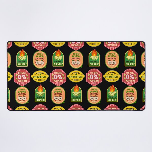 Item preview, Relatable Workplace Humor Retro Fruit Label Sheet designed and sold by LinaValearte.