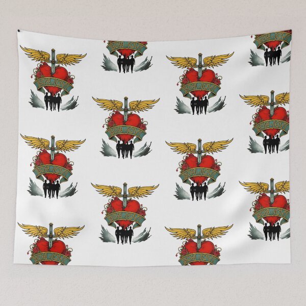 Item preview, Bon Jovi Winged Heart and Roses   designed and sold by Breannarts.
