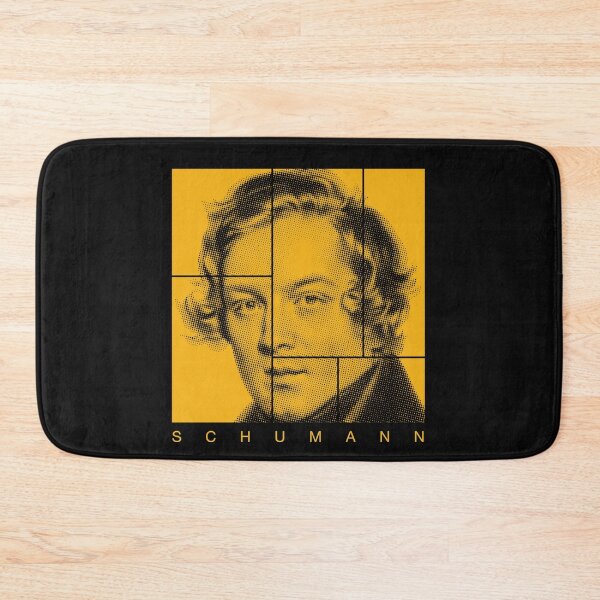 Item preview, Robert Schumann halftone mondrian style portrait designed and sold by CMYKStudio.