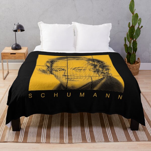 Item preview, Robert Schumann halftone mondrian style portrait designed and sold by CMYKStudio.